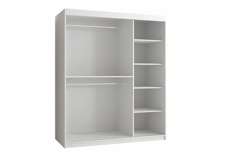 Dunvegan Garderob m. Spegel - Vit - Förvaring - Sko- & klädförvaring - Garderober & garderobssystem