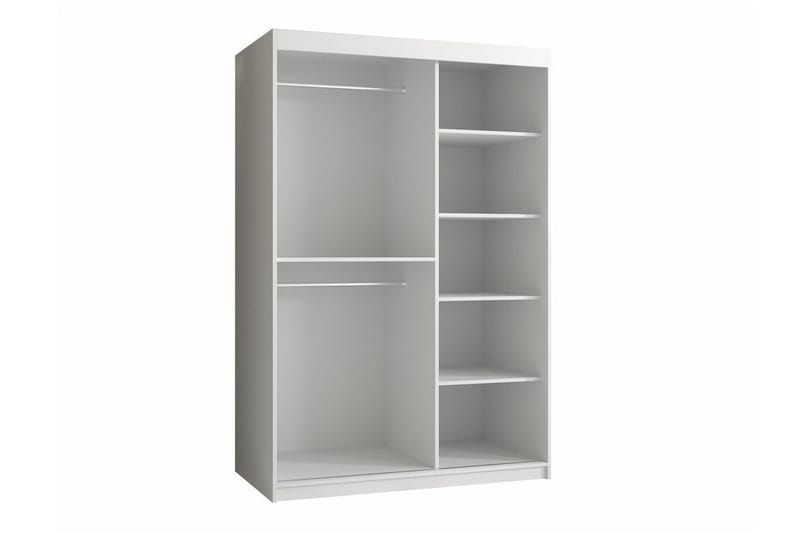 Dunvegan Garderob m. Spegel - Vit - Förvaring - Sko- & klädförvaring - Garderober & garderobssystem