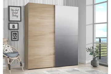 Edessa Garderob 62x171 cm - Brun - Förvaring - Sko- & klädförvaring - Garderober & garderobssystem