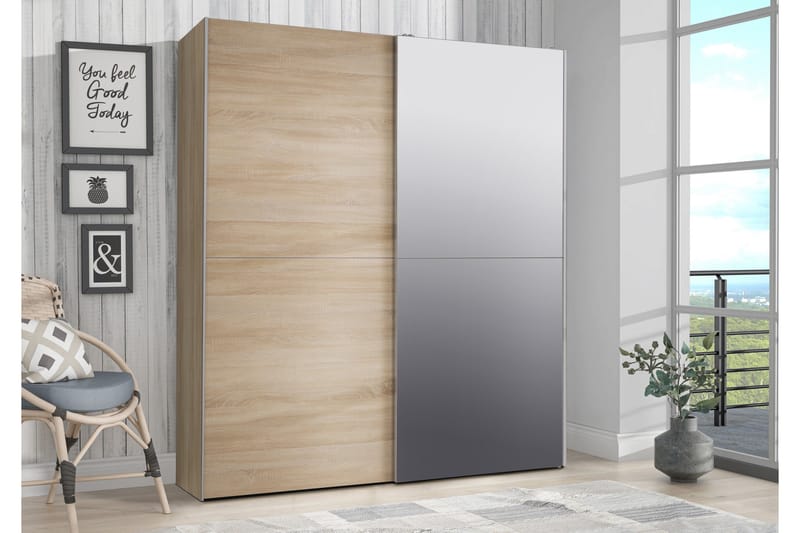 Edessa Garderob 62x171 cm - Brun - Förvaring - Sko- & klädförvaring - Garderober & garderobssystem