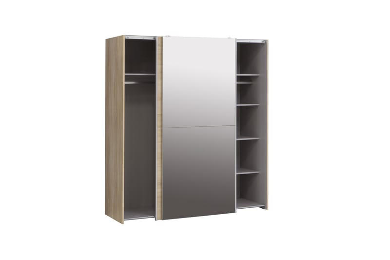 Edessa Garderob 62x171 cm - Brun - Förvaring - Sko- & klädförvaring - Garderober & garderobssystem