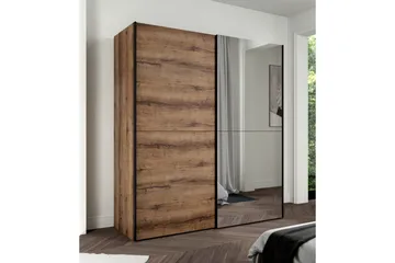 Edessa Garderob 62x171 cm - Brun/Svart - Förvaring - Sko- & klädförvaring - Garderober & garderobssystem