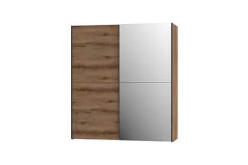 Edessa Garderob 62x171 cm - Brun/Svart - Förvaring - Sko- & klädförvaring - Garderober & garderobssystem