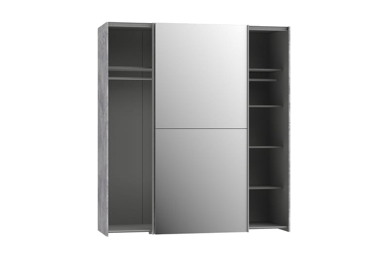 Edessa Garderob 62x171 cm - Grå - Förvaring - Sko- & klädförvaring - Garderober & garderobssystem