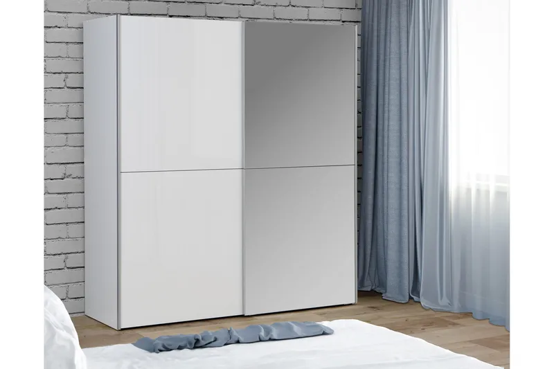 Edessa Garderob 62x171 cm - Vit - Förvaring - Sko- & klädförvaring - Garderober & garderobssystem