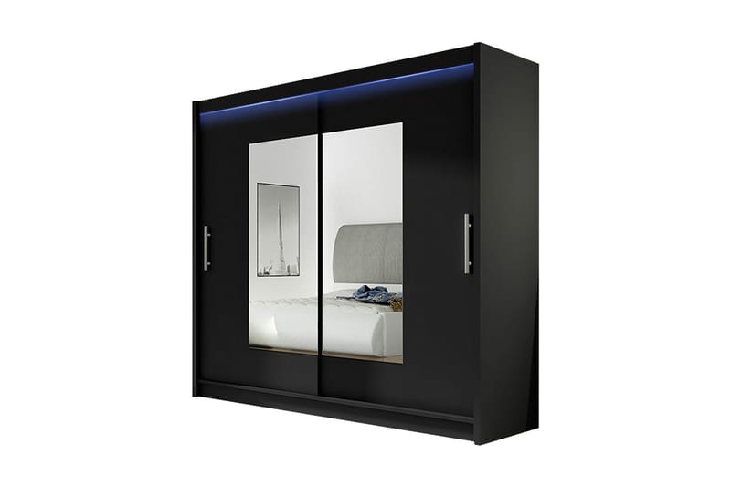 EMILIO Garderob 180x57x215 cm, Vit