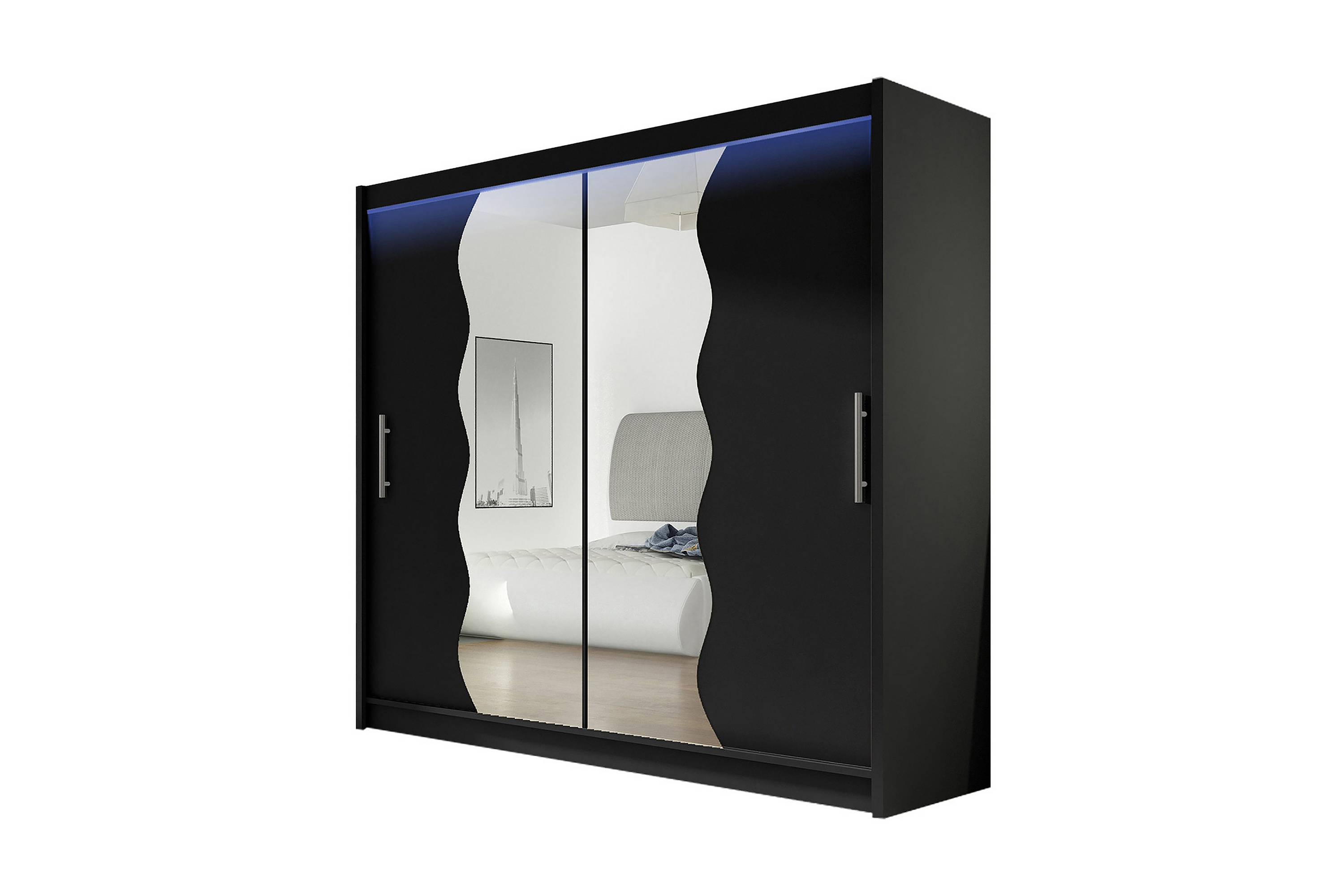 emilio garderob 180x57x215 cm - vit