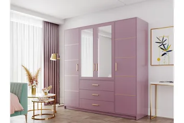 Escaldes Garderob 196 cm - Grön - Förvaring - Sko- & klädförvaring - Garderober & garderobssystem