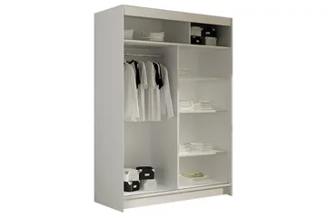 Estella Garderob 120 cm Skjutdörrar - Svart - Förvaring - Sko- & klädförvaring - Garderober & garderobssystem
