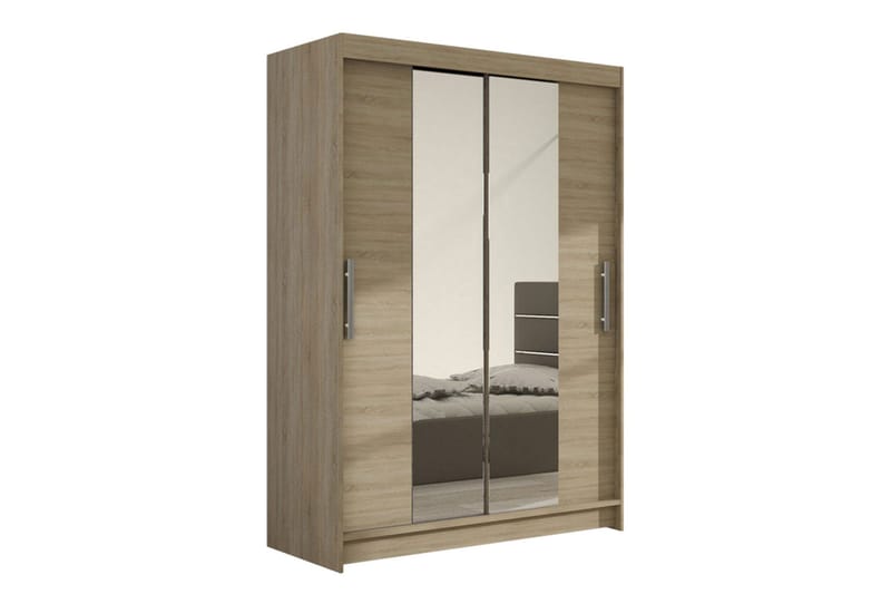 Estella Garderob Skjutdörrar Smal Spegel - Ek/Spegel - Förvaring - Sko- & klädförvaring - Garderober & garderobssystem