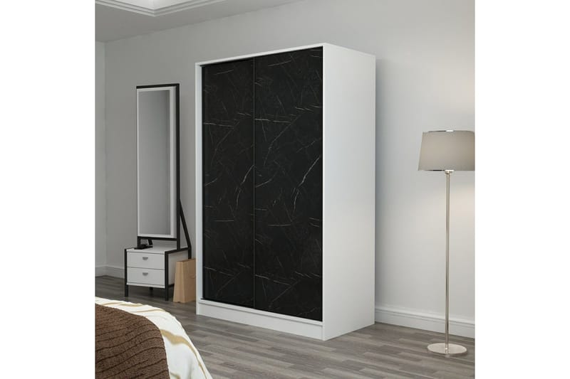 Fruitland Garderob 120 cm - Svart/Vit - Förvaring - Sko- & klädförvaring - Garderober & garderobssystem