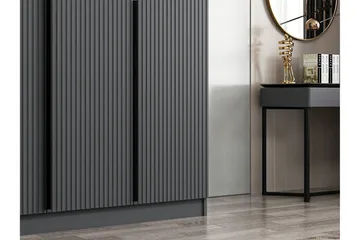 Fruitland Garderob 135 cm - Antracit - Förvaring - Sko- & klädförvaring - Garderober & garderobssystem