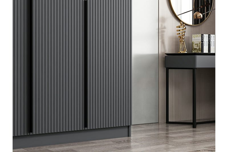 Fruitland Garderob 135 cm - Antracit - Förvaring - Sko- & klädförvaring - Garderober & garderobssystem