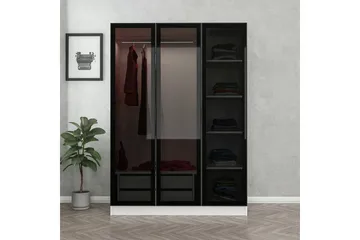 Fruitland Garderob 135 cm - Svart/Vit - Förvaring - Sko- & klädförvaring - Garderober & garderobssystem