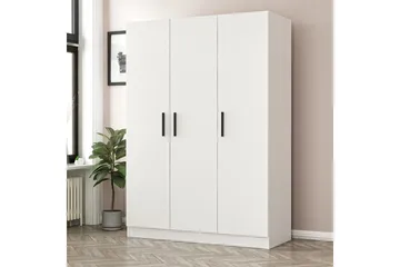 Fruitland Garderob 135 cm - Vit - Förvaring - Sko- & klädförvaring - Garderober & garderobssystem