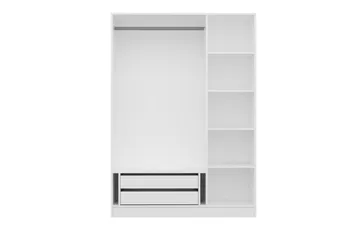 Fruitland Garderob 135 cm - Vit - Förvaring - Sko- & klädförvaring - Garderober & garderobssystem