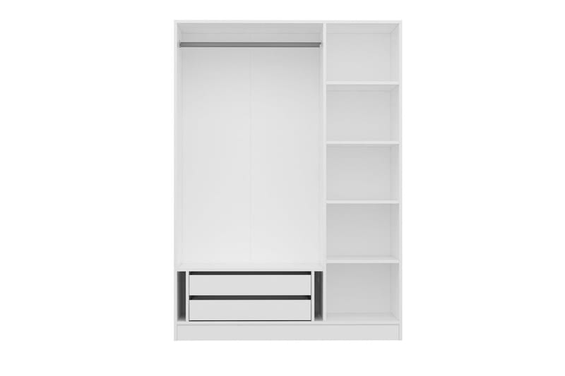 Fruitland Garderob 135 cm - Vit - Förvaring - Sko- & klädförvaring - Garderober & garderobssystem