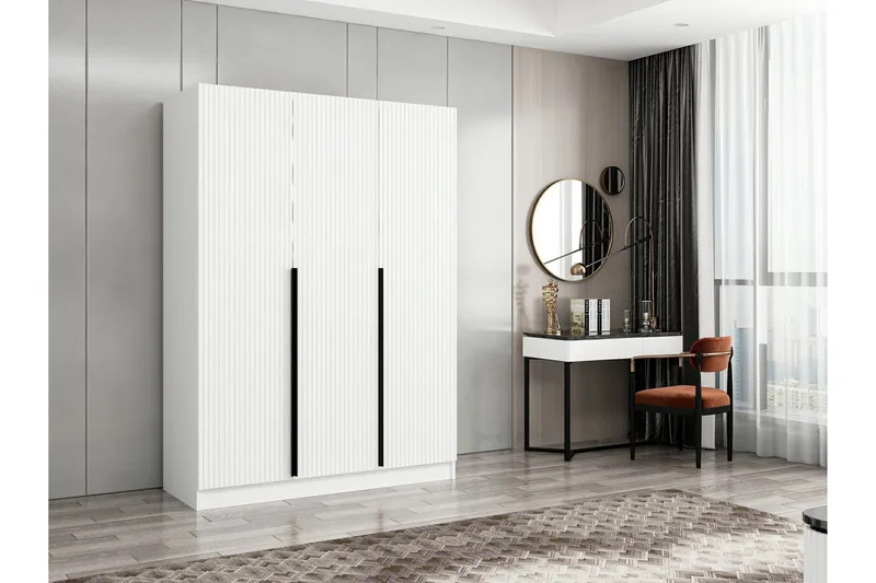 Fruitland Garderob 135 cm, Vit