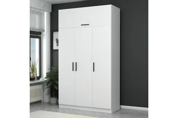 Fruitland Garderob 135 cm - Vit - Förvaring - Sko- & klädförvaring - Garderober & garderobssystem