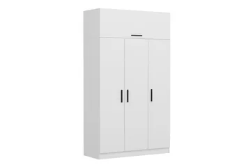Fruitland Garderob 135 cm - Vit - Förvaring - Sko- & klädförvaring - Garderober & garderobssystem