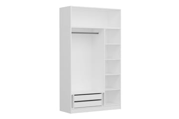 Fruitland Garderob 135 cm - Vit - Förvaring - Sko- & klädförvaring - Garderober & garderobssystem
