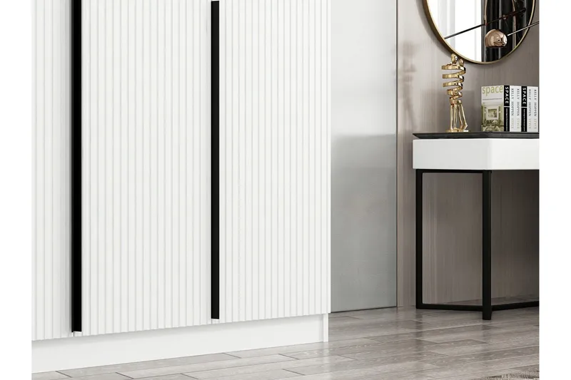 Fruitland Garderob 135 cm - Vit - Förvaring - Sko- & klädförvaring - Garderober & garderobssystem