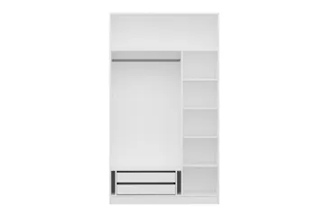 Fruitland Garderob 135 cm - Vit - Förvaring - Sko- & klädförvaring - Garderober & garderobssystem