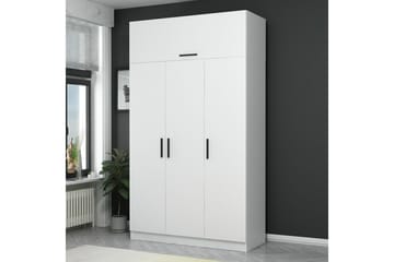 Fruitland Garderob 135 cm - Vit - Förvaring - Sko- & klädförvaring - Garderober & garderobssystem