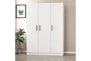 Fruitland Garderob 135 cm - Vit - Förvaring - Sko- & klädförvaring - Garderober & garderobssystem