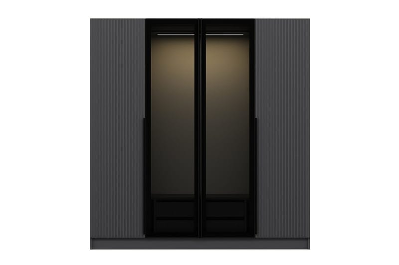 Fruitland Garderob 180 cm - Antracit - Förvaring - Sko- & klädförvaring - Garderober & garderobssystem