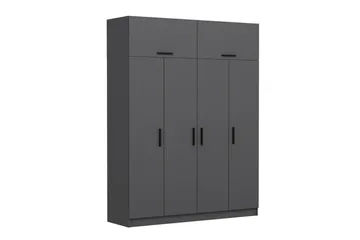 Fruitland Garderob 180 cm - Antracit - Förvaring - Sko- & klädförvaring - Garderober & garderobssystem