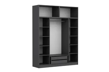 Fruitland Garderob 180 cm - Antracit - Förvaring - Sko- & klädförvaring - Garderober & garderobssystem