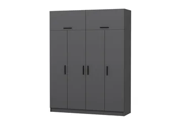 Fruitland Garderob 180 cm - Antracit - Förvaring - Sko- & klädförvaring - Garderober & garderobssystem