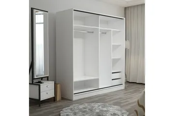 Fruitland Garderob 180 cm - Svart/Brun - Förvaring - Sko- & klädförvaring - Garderober & garderobssystem