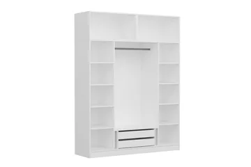 Fruitland Garderob 180 cm - Vit - Förvaring - Sko- & klädförvaring - Garderober & garderobssystem