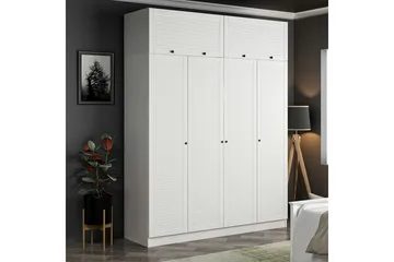 Fruitland Garderob 180 cm - Vit - Förvaring - Sko- & klädförvaring - Garderober & garderobssystem