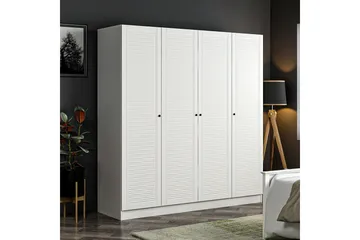 Fruitland Garderob 180 cm - Vit - Förvaring - Sko- & klädförvaring - Garderober & garderobssystem