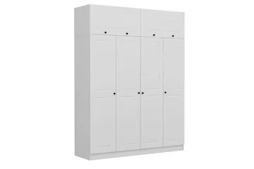 Fruitland Garderob 180 cm - Vit - Förvaring - Sko- & klädförvaring - Garderober & garderobssystem