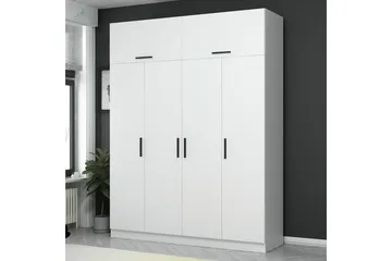 Fruitland Garderob 180 cm - Vit - Förvaring - Sko- & klädförvaring - Garderober & garderobssystem