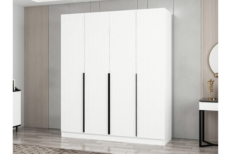 Fruitland Garderob 180 cm - Vit - Förvaring - Sko- & klädförvaring - Garderober & garderobssystem