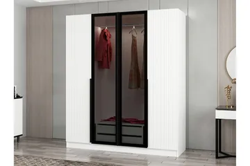Fruitland Garderob 180 cm - Vit - Förvaring - Sko- & klädförvaring - Garderober & garderobssystem