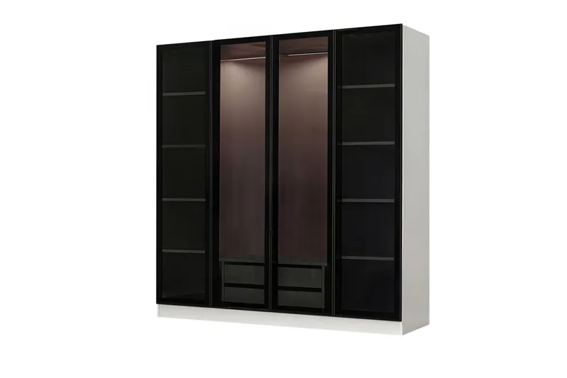 Fruitland Garderob 180 cm - Vit - Förvaring - Sko- & klädförvaring - Garderober & garderobssystem