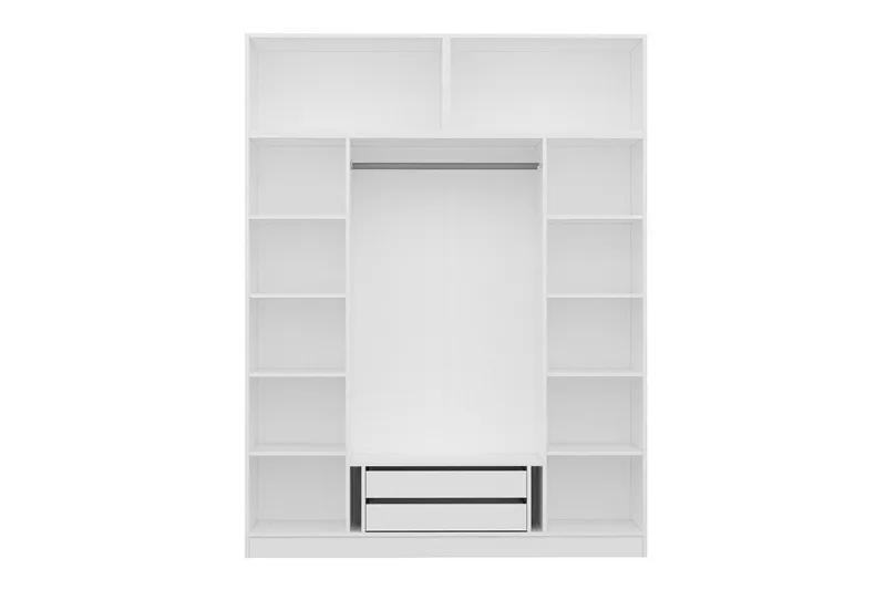Fruitland Garderob 180 cm - Vit - Förvaring - Sko- & klädförvaring - Garderober & garderobssystem