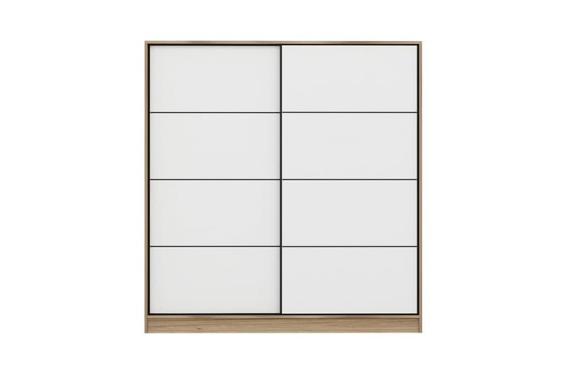 Fruitland Garderob 180 cm - Vit/ek - Förvaring - Sko- & klädförvaring - Garderober & garderobssystem