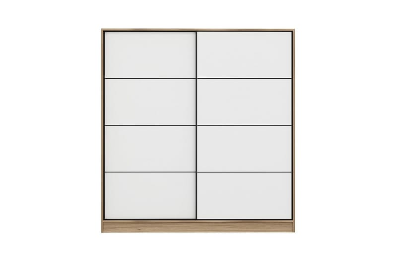 Fruitland Garderob 180 cm - Vit/ek - Förvaring - Sko- & klädförvaring - Garderober & garderobssystem