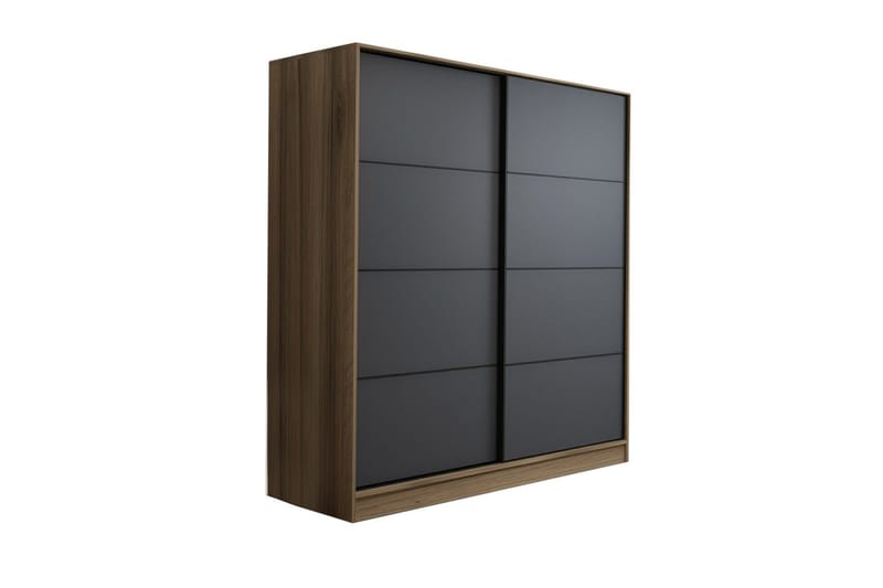 Fruitland Garderob 220 cm - Grå/Ek - Förvaring - Sko- & klädförvaring - Garderober & garderobssystem