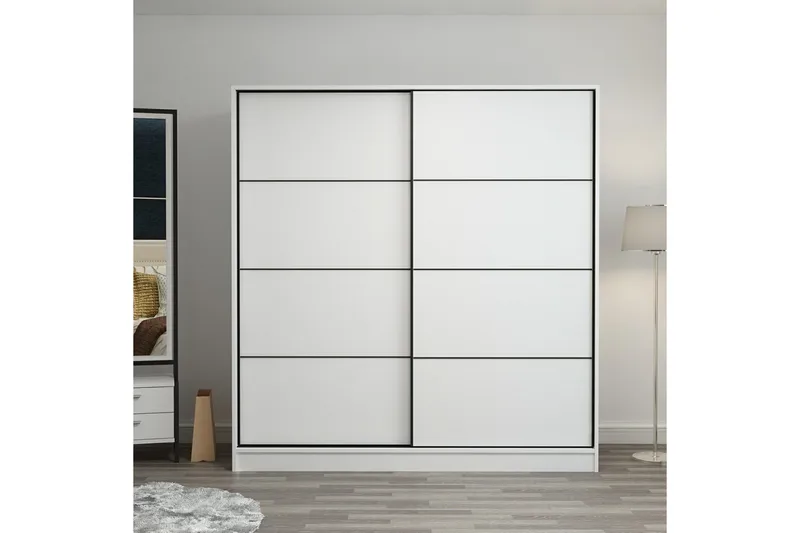 Fruitland Garderob 220 cm, Vit