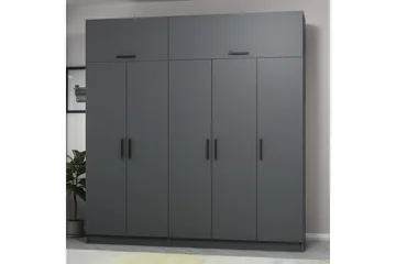 Fruitland Garderob 225 cm - Antracit - Förvaring - Sko- & klädförvaring - Garderober & garderobssystem