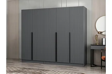 Fruitland Garderob 225 cm - Antracit - Förvaring - Sko- & klädförvaring - Garderober & garderobssystem