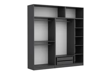 Fruitland Garderob 225 cm - Antracit - Förvaring - Sko- & klädförvaring - Garderober & garderobssystem